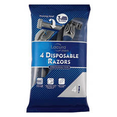 Men's 3 Blade Disposable Razor 4 Pack