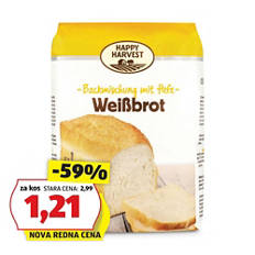 Pripravljena mešanica za peko kruha, beli