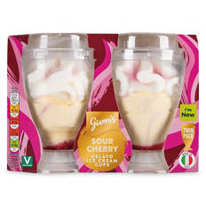 Sour Cherry Gelato Cups