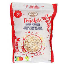 Porridge in confezione Doypack, alla frutta