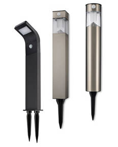 Solar pathwaylight with Sensor, Black