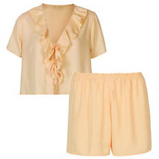 Damen Pyjama, Creme, XS 34