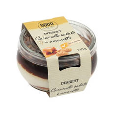 Cheesecake in vetro al caramello salato