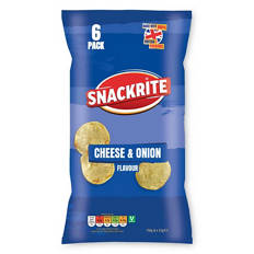 Cheese & Onion Crisps 6 Pack