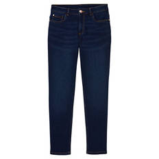 Damen Jeans, tapered, Dunkelblau, 38