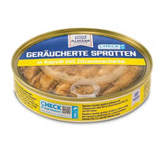 Geräucherte Sprotten, Zitrone