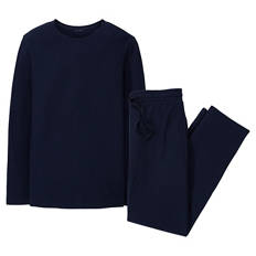 Herren Pyjama, Marineblau, M