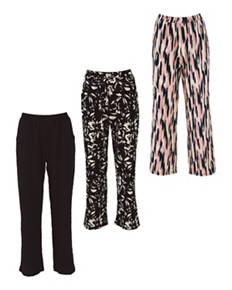 Plus Size Crinkle Style Trousers