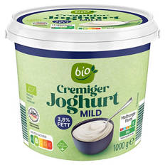 Cremiger Joghurt 1 kg, 3,8 % Fett, mild