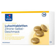 Halsschmerz Lutschtabletten 94 g, Zitrone-Salbei