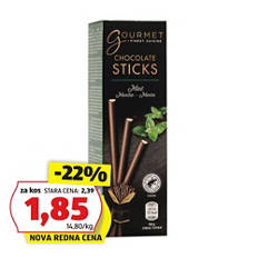 Deluxe čokoladne palčke, meta