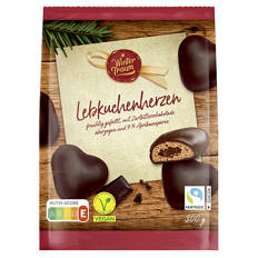 Lebkuchen Herzen 300 g, Zartbitter