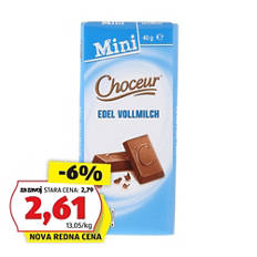 Mini čokoladice, mlečna čokolada