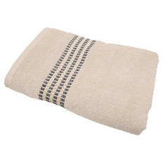 Chenille Frottierserie, Duschtuch, Beige