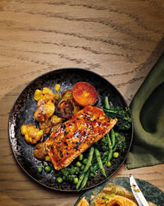 Maple & Clemetine Salmon Steak