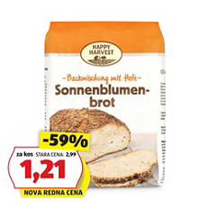 Pripravljena mešanica za peko kruha, sončnični