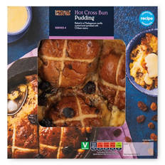 Fruited Hot Cross Bun Pudding
