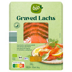 Bio-Lachsspezialitäten 120 g, Graved Lachs