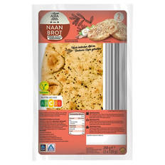 Naan Brot 260 g, Knoblauch / Koriander