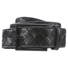 Damen oder Herren Gürtel, Geprägt Schwarz, 95 cm