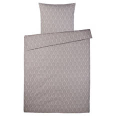 Perkal Bettwäsche 135 x 200 cm, Beige