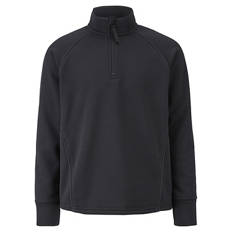 Kinder Fleece-Troyer, Schwarz, 122/128