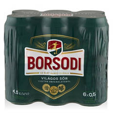 Világos sör, 6 doboz