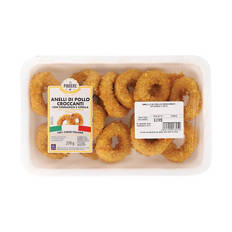 Anelli di pollo croccanti