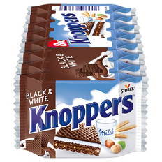 Knoppers Waffelschnitte 200 g, Black & White