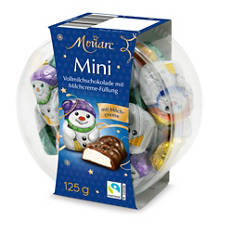 Mini-Schoko-Weihnachtsfiguren, Schneemann