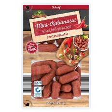 Mini-Kabanossi 250 g, Scharf