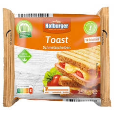 Schmelzscheiben 250 g, Toast