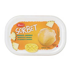 Sorbet Eis, Ananas Mango