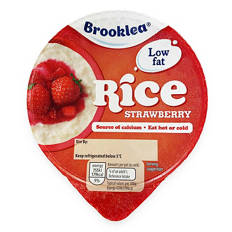 Strawberry Rice Pudding