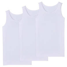 Herren Basic Tanktop, 3er-Pack, M, weiß
