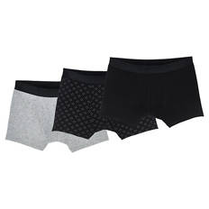 Herren Retropants 3er-Set, Schwarz /Meliert, M