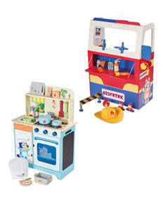 BLUEY, WOODEN KITCHEN AND FIRE E, KITCHEN