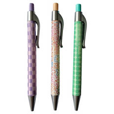 Penna a sfera, stile retrò, inchiostro blu