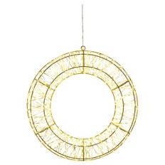 XXL-Lichterkranz, Kreis, Gold