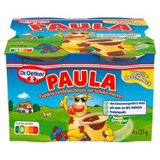 Paula Pudding 4 x 125 g, Vanille