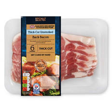 Dry Cured Unsmoked Thick Cut Back Bacon