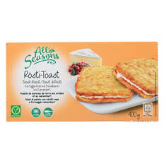 Galettes de rösti, camembert-airelles