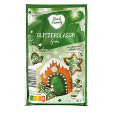 Glitzerglasur, Grün