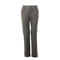 Damen und Herren Outdoor-Zip-Off-Hose, Damen, Grau, S 36/38