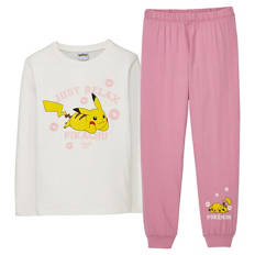 Kinder Pokémon Schlafanzug, Cremefarben/Rose, 110/116