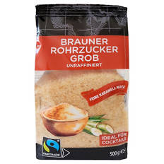 Brauner Rohrzucker 0,5 kg, Grob