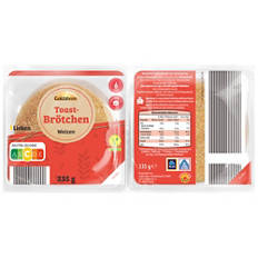 Petits pains à toaster, blé