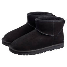 Damen Lammfellstiefel, Schwarz, 38