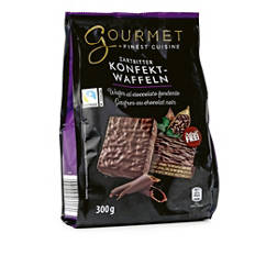 Konfekt-Waffeln, Zartbitter