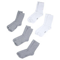 Damen und Herren Socken 5er-Pack, Grau/Weiß, 35/38